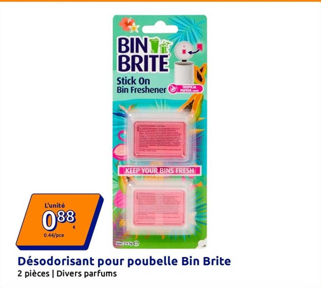 Désodorisant pour poubelle Bin Brite