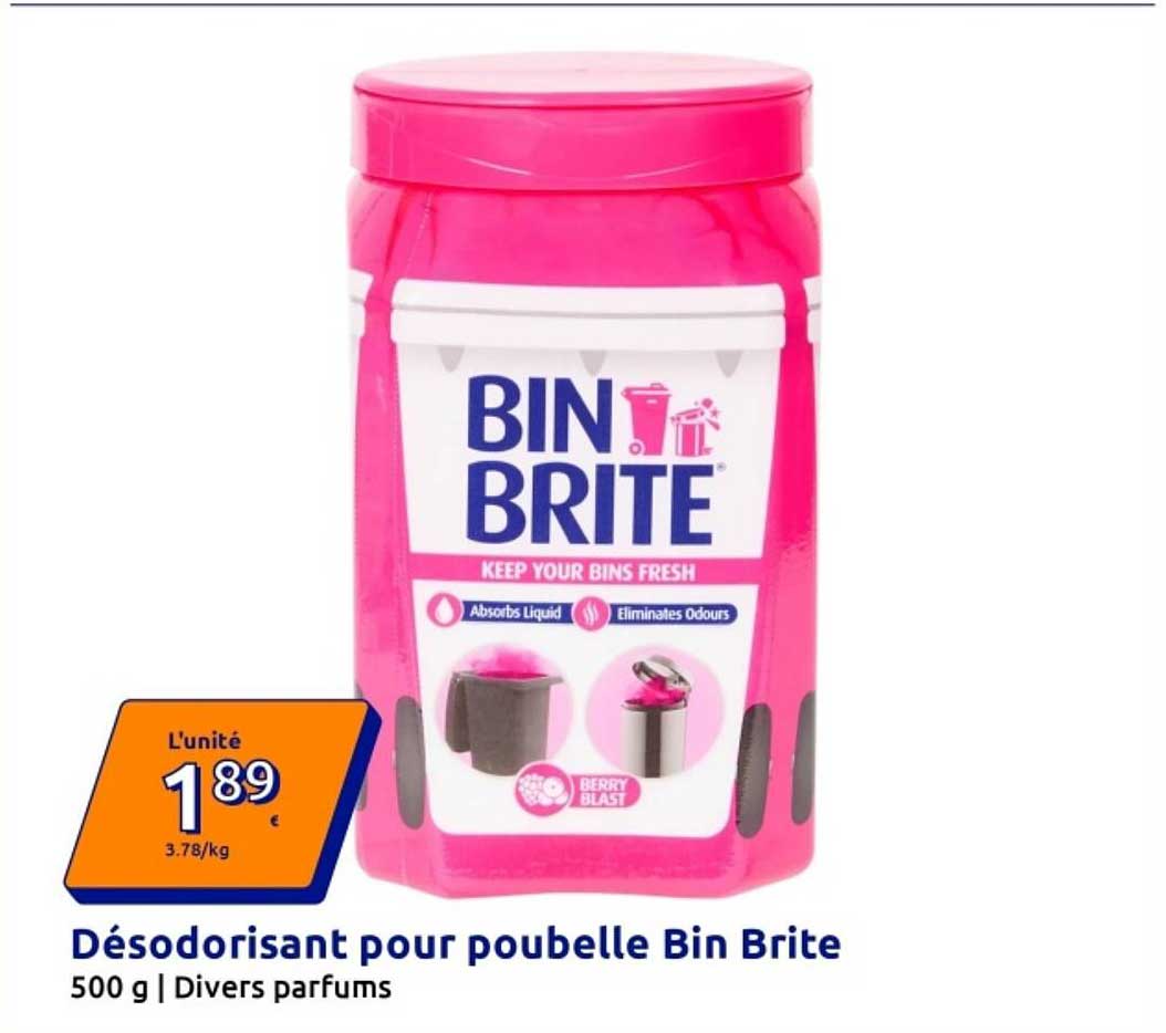 Désodorisant pour poubelle Bin Brite