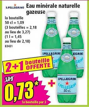 Eau minérale naturelle gazeuse