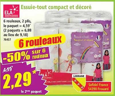 Essuie-tout compact et décoré