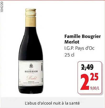 Famille Bougrier Merlot
