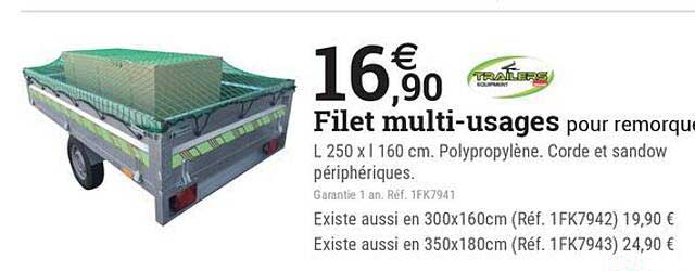 Filet multi-usages pour remorque