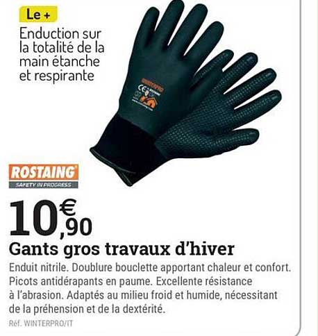 Gants gros travaux d'hiver