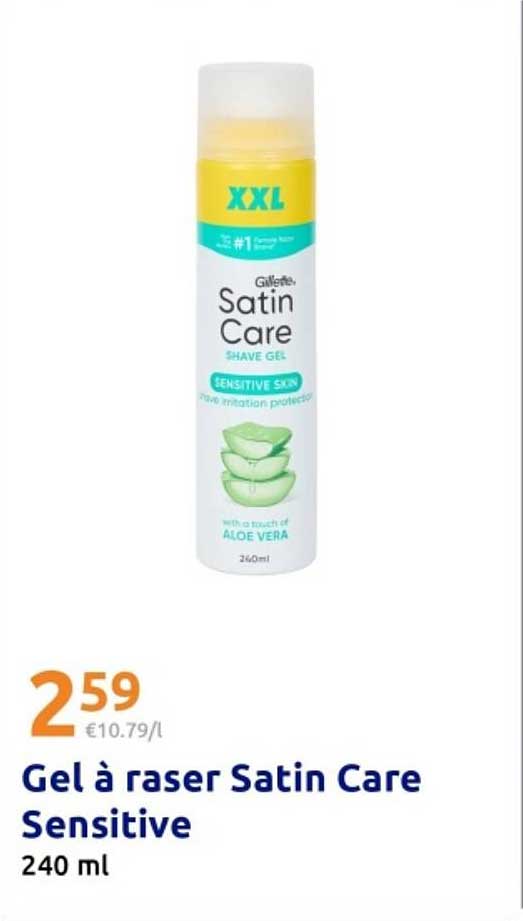 Gel à raser Satin Care Sensitive 240 ml