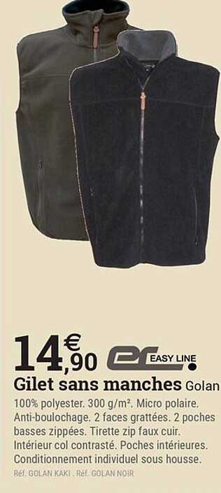 Gilet sans manches Golan