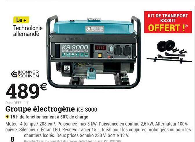 Groupe électrogène KS 3000