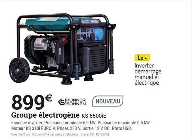 Groupe électrogène KS 6500iE
