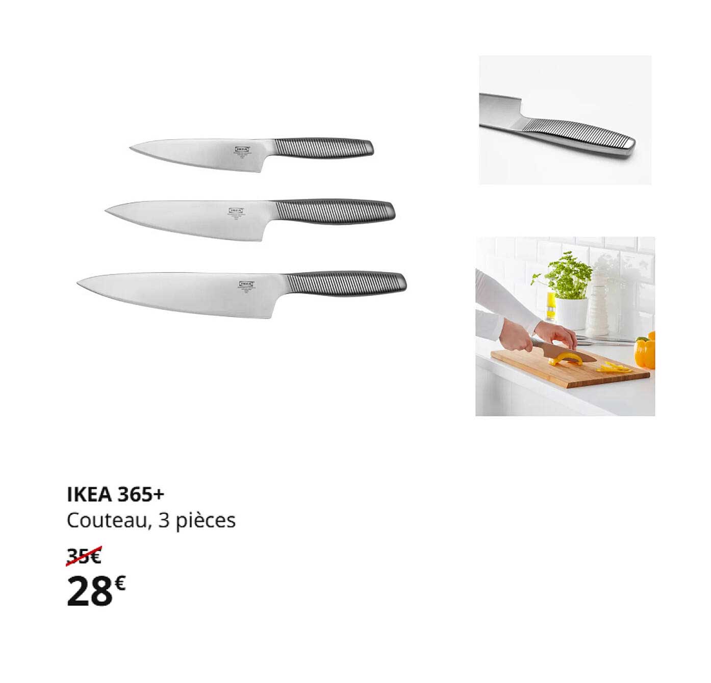 IKEA 365+ Couteau, 3 pièces