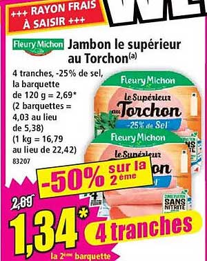 Jambon le supérieur au torchon(a)