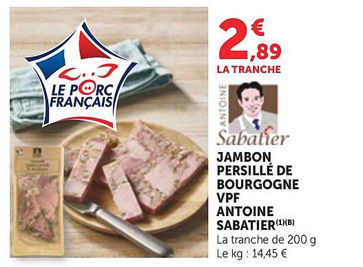 JAMBON PERSILLÉ DE BOURGOGNE VPF ANTOINE SABATIER