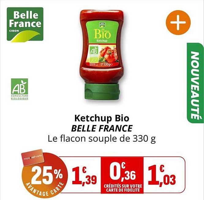 Ketchup Bio BELLE FRANCE