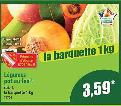 la barquette 1 kg