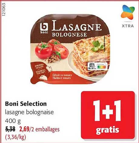 lasagne bolognaise 400 g