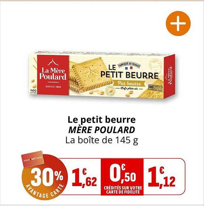 Le petit beurre MÈRE POULARD La boîte de 145 g