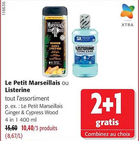 Le Petit Marseillais ou Listerine