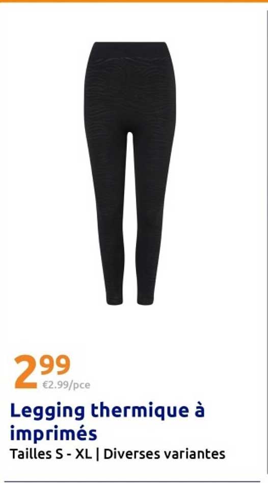 Legging thermique à imprimés