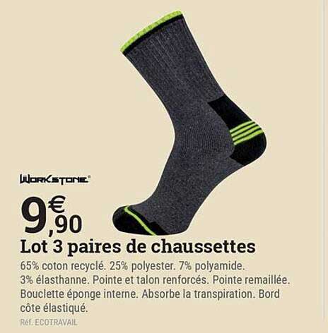 Lot 3 paires de chaussettes
