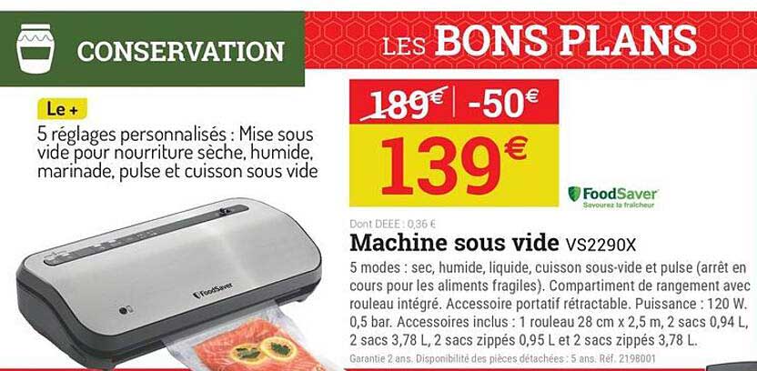 Machine sous vide VS2290X