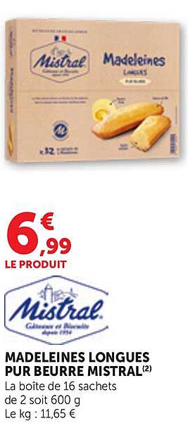 MADELEINES LONGUES PUR BEURRE MISTRAL(2)