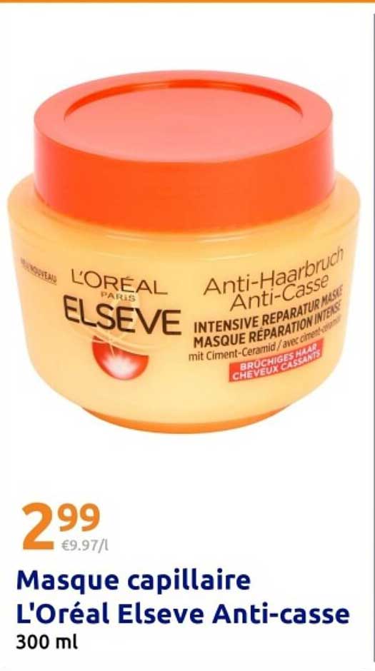 Masque capillaire L'Oréal Elseve Anti-casse 300 ml