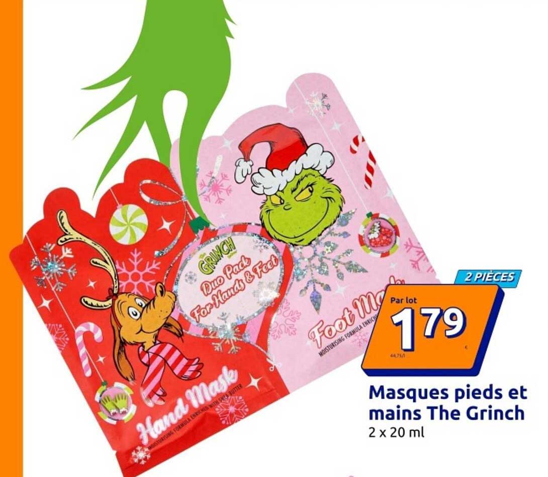 Masques pieds et mains The Grinch