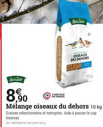 Mélange oiseaux du dehors 10 kg