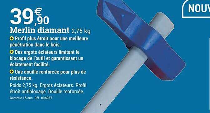 Merlin diamant 2,75 kg