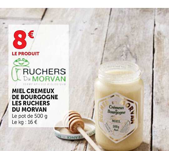 MIEL CREMEUX DE BOURGOGNE LES RUCHERS DU MORVAN