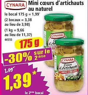 Mini cœurs d’artichauts au naturel