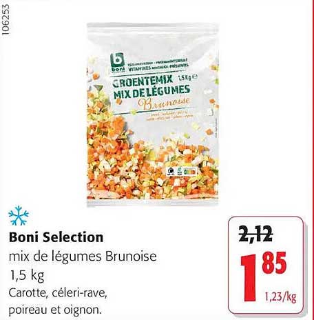mix de légumes Brunoise 1,5 kg