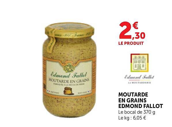 MOUTARDE EN GRAINS EDMOND FALLOT