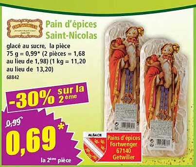 Pain d'épices Saint-Nicolas