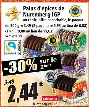 Pains d’épices de Nuremberg IGP