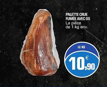 PALETTE CRUE FUMEE AVEC OS