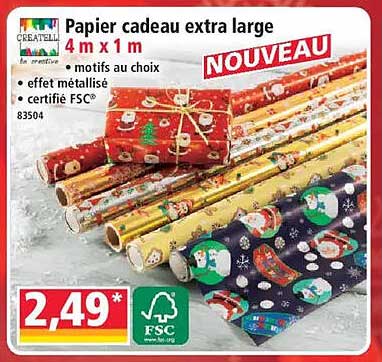 Papier cadeau extra large 4 m x 1 m