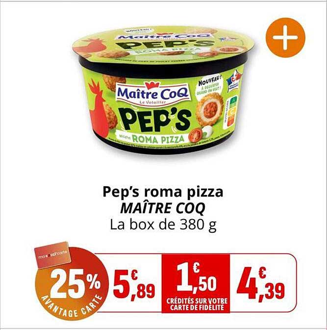 Pep's roma pizza MAÎTRE COQ La box de 380 g