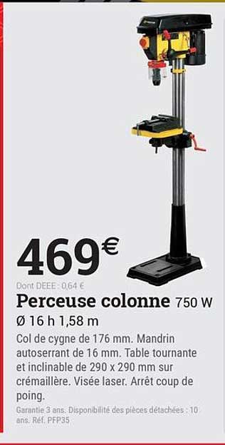 Perceuse colonne 750 W