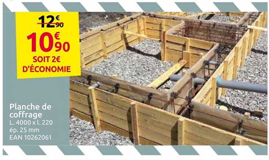 Planche de coffrage