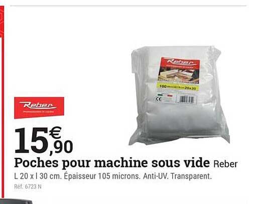 Poches pour machine sous vide Reber