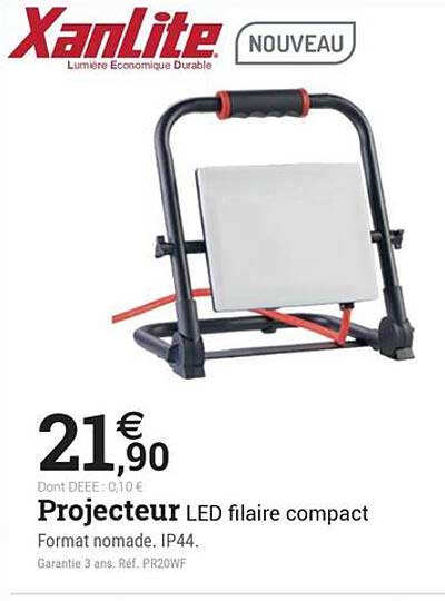 Projecteur LED filaire compact