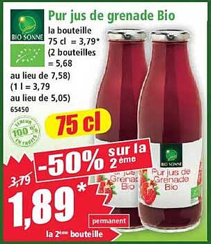 Pur jus de grenade Bio