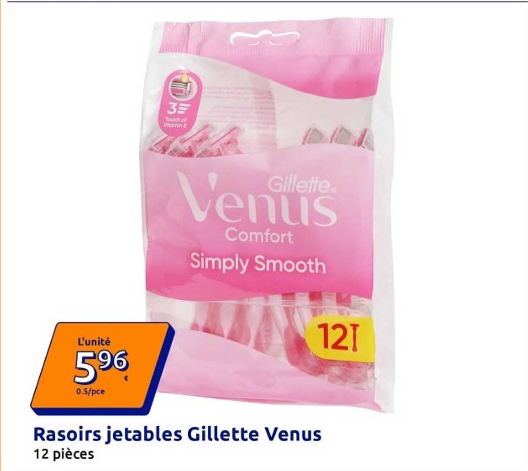 Rasoirs jetables Gillette Venus 12 pièces