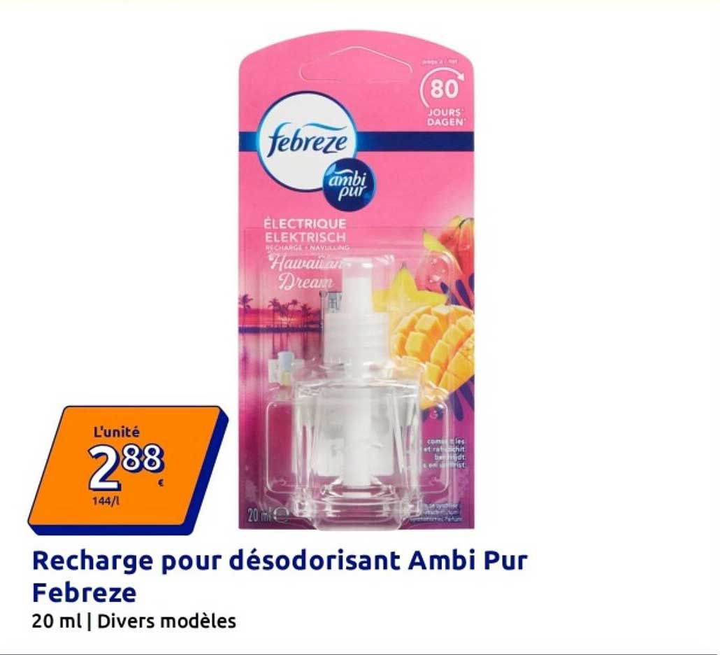 Recharge pour désodorisant Ambi Pur Febreze