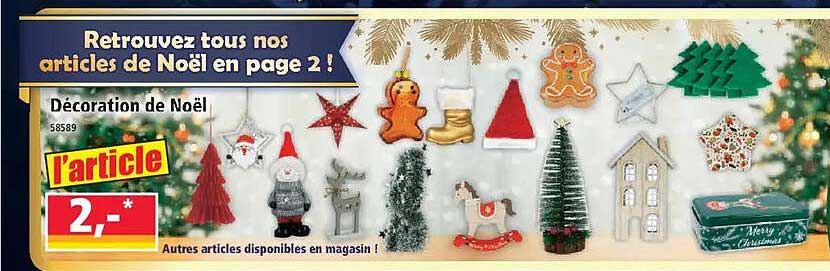 Retrouvez tous nos articles de Noël en page 2 !
