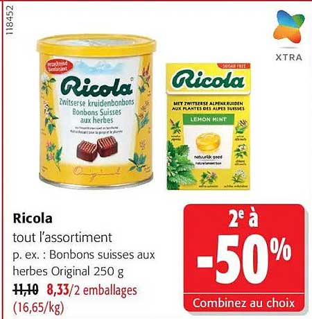 Ricola tout l’assortiment