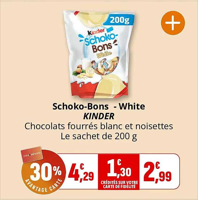 Schoko-Bons - White KINDER