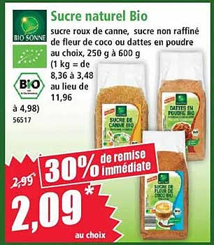 Sucre naturel Bio