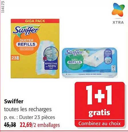 Swiffer toutes les recharges p. ex. : Duster 23 pièces