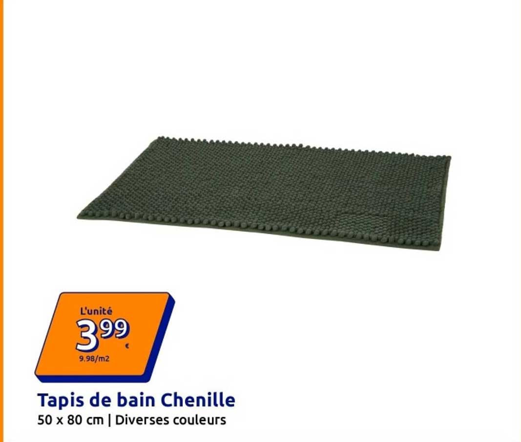 Tapis de bain Chenille