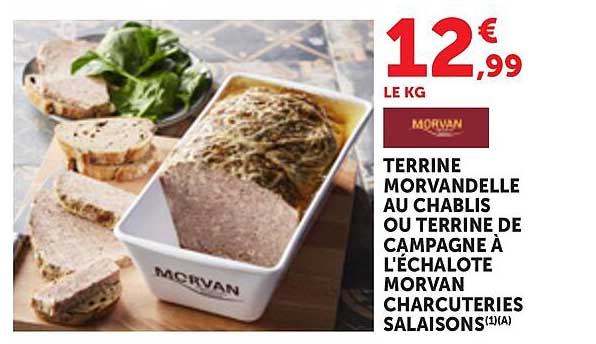 TERRINE MORVANDELLE AU CHABLIS OU TERRINE DE CAMPAGNE À L'ÉCHALOTE MORVAN CHARCUTERIES SALAISONS(1)(A)